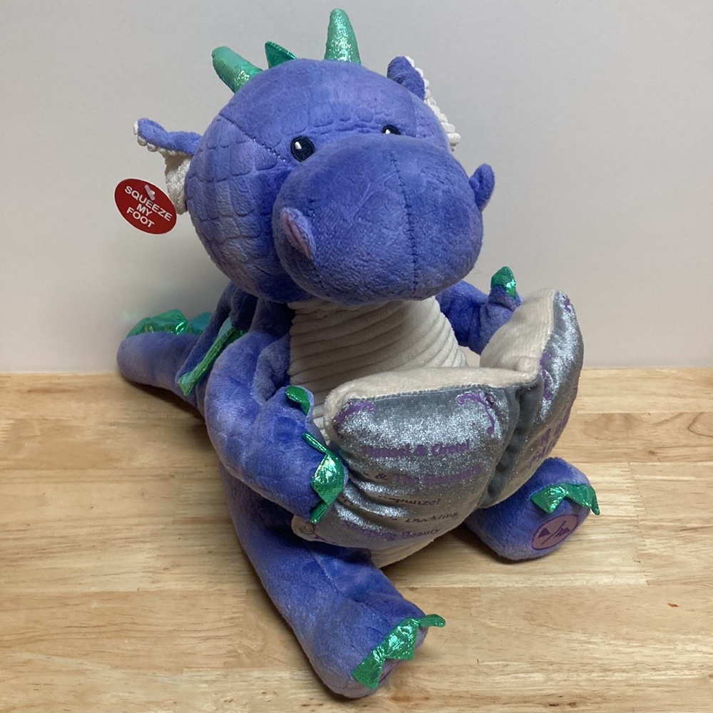Dalton the Storytelling Dragon Animated 10" Tall Plush Cuddle Barn